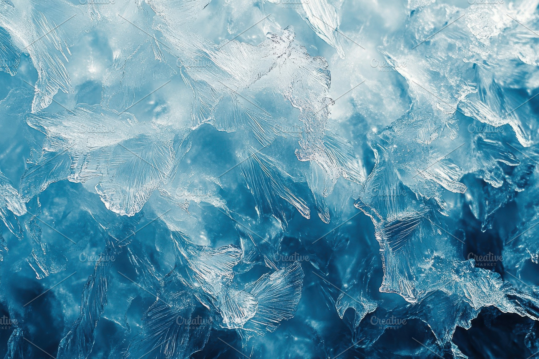 Intricate Ice Crystals Winter Frost, a Background Photo by Pixeness Studio