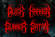 GOREZ DEATH METAL FONT, a Blackletter Font by Fonday Studio (Thumbnail 4 of 9)