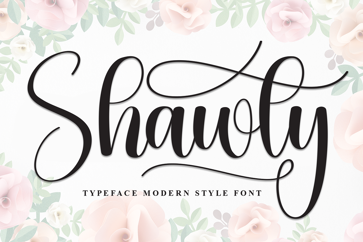 Shawty | Script Font, a Handwritten Font by Scratchones (Photo 1 of 9)