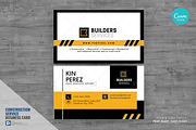 Construction Canva Business Card 17, a Business Card Template by PSDPixel (Thumbnail 1 of 4)