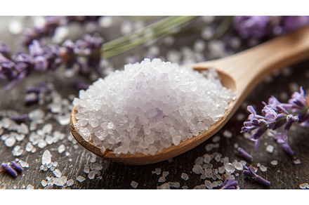 Artisanal Bath Salts with Lavender, a Beauty & Fashion Photo by Lermont51
