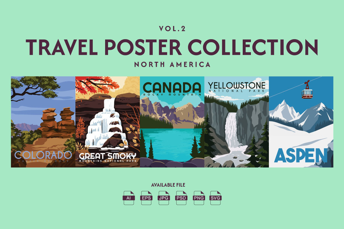 Travel Poster North America Vol.2