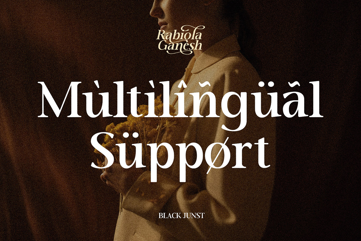 Rabiola Ganesh - Modern Serif, a Serif Font by Black Junst (Photo 10 of 10)