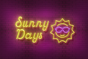 Sunset Club - Script Neon Font