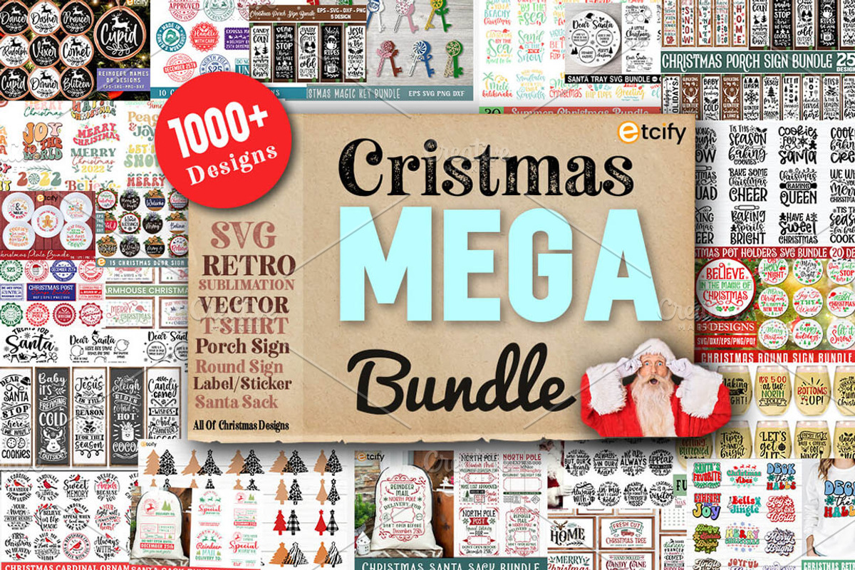 Christmas Mega Bundle, an Illustration by Etcify (Photo 1 of 8)