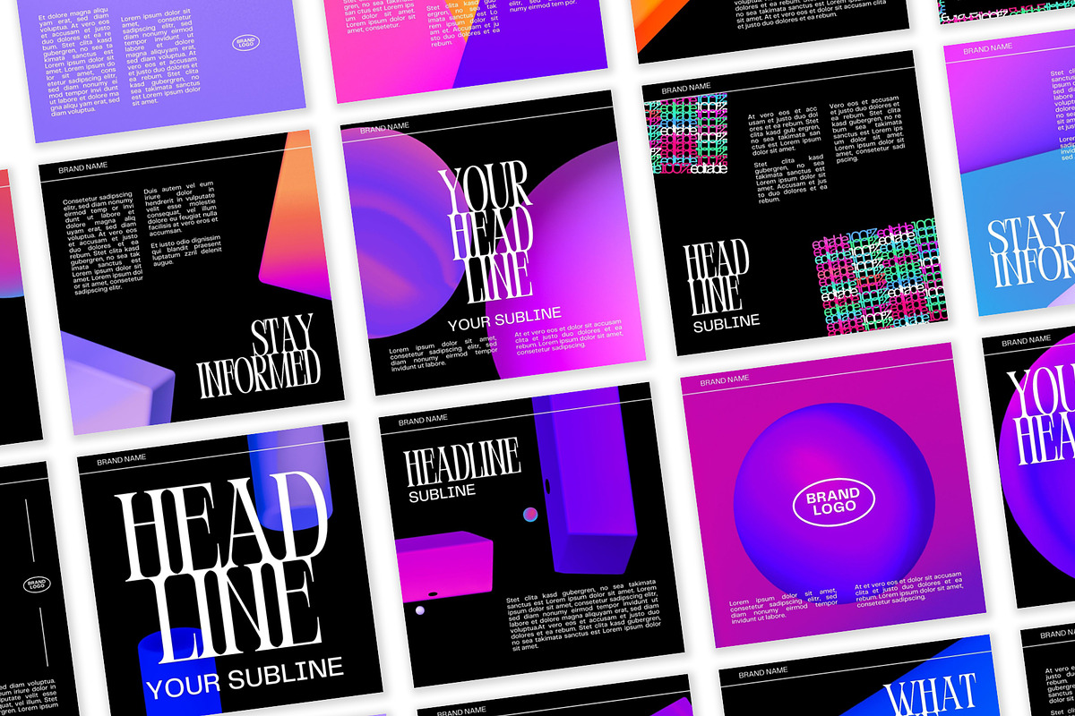Instagram Social Media CANVA Cosmic, a Social Media Template by Vermeulen Design Studio (Photo 4 of 6)