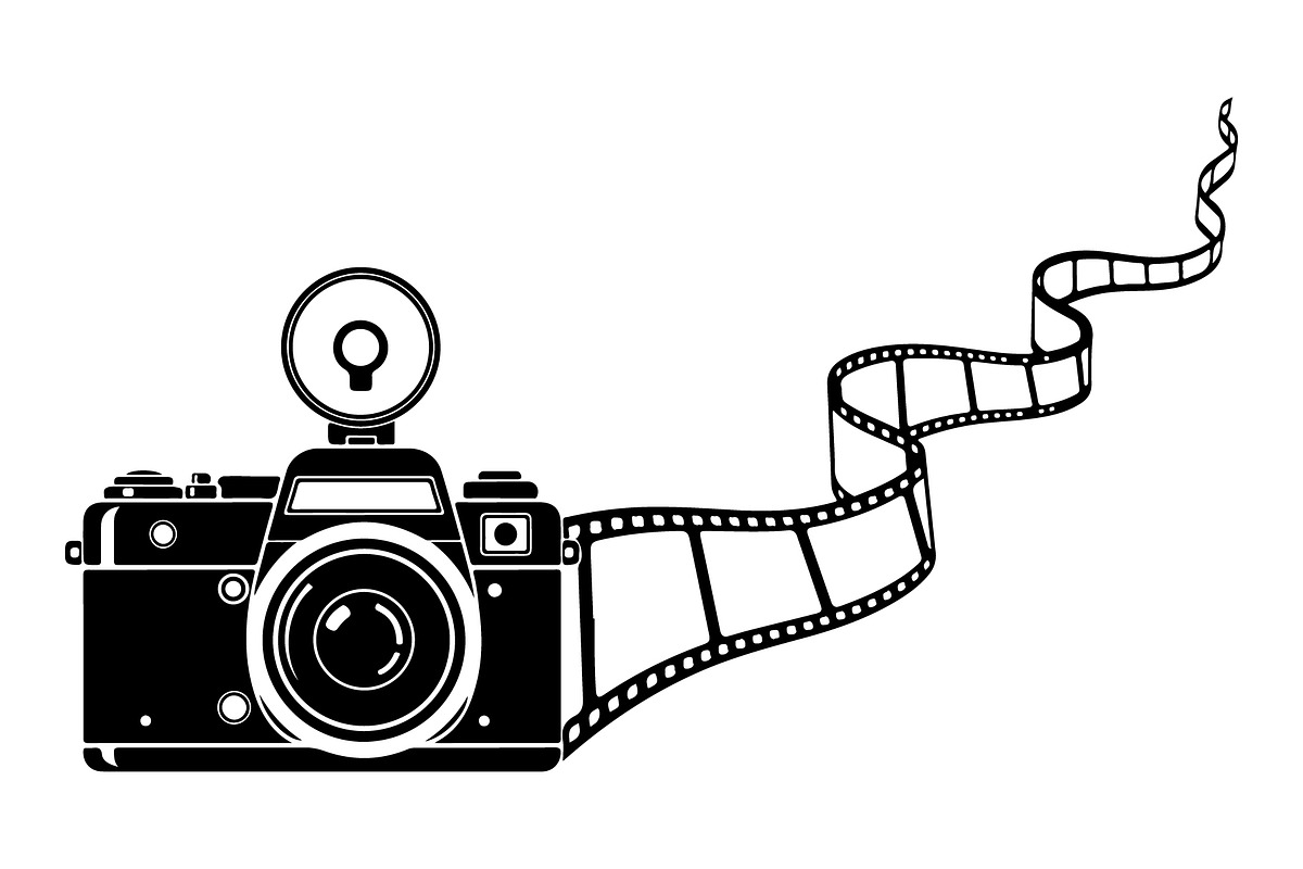 Vintage Camera Film Silhouette, an Object Illustration by yasushie (Photo 18 of 31)