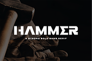 HAMMER - a strong bold sans serif, a Sans Serif Font by Vroz Studio (Thumbnail 1 of 8)