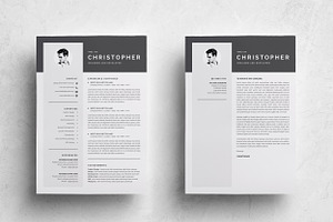 3 Pages Modern Resume Template/CV