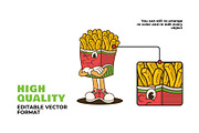 Groovy Food Mascot Illustration, a Food Illustration by Decoconio Design (Thumbnail 4 of 7)