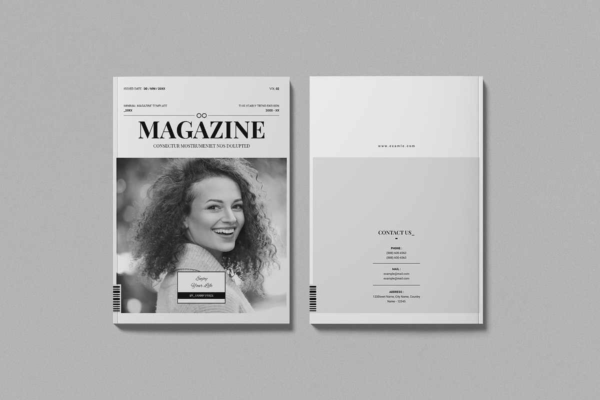 Minimal Magazine  Template, a Magazine Template by Work-Envance (Photo 9 of 9)