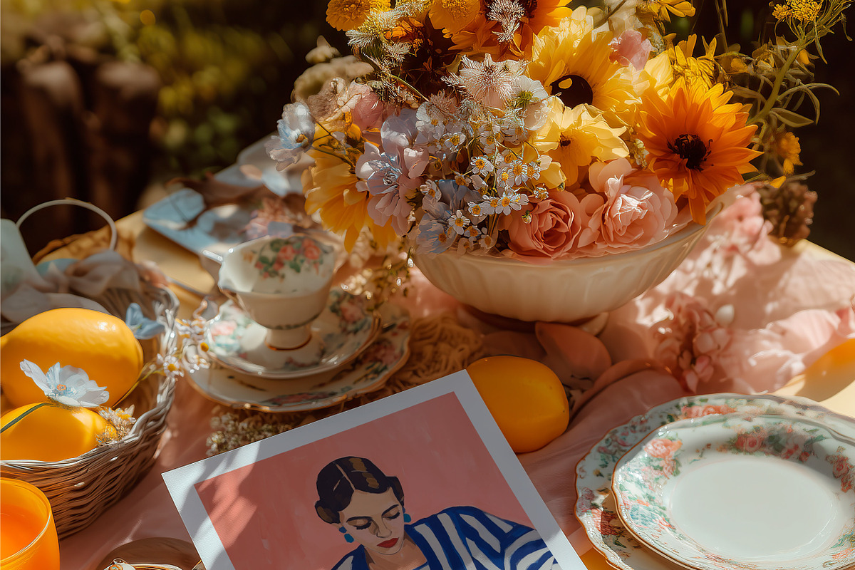 Blooming Picnic | Stationery Mockups, a Product Mockup by SCHÉRI (Photo 3 of 15)