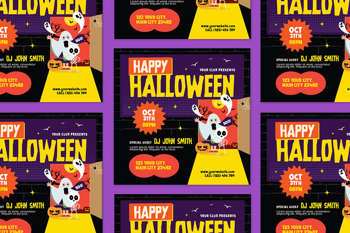 Happy Halloween Flyer, a Flyer Template by Creativestoree (Photo 2 of 5)