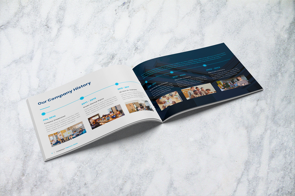 Company Profile Landscape Brochure, a Brochure Template by BumbleGraph Studio (Photo 5 of 12)