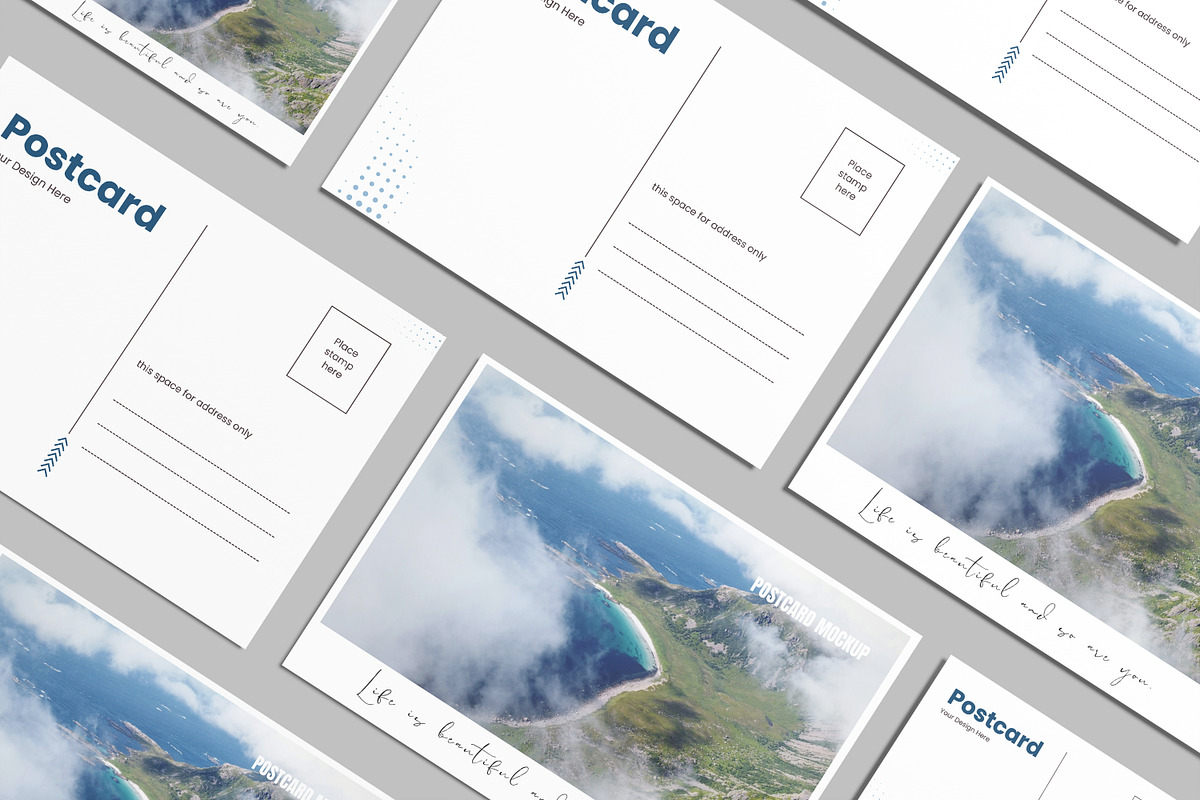 Simple Postcard Mockup, an Advertising Mockup by lamorastudio (Photo 8 of 11)
