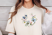 Watercolor Floral Vintage Wreath Set, an Illustration by DreamCafeArt (Thumbnail 6 of 6)