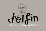 Delfin Handwritten Display Font, a Font by JeromeRevivedStudio (Thumbnail 1 of 3)