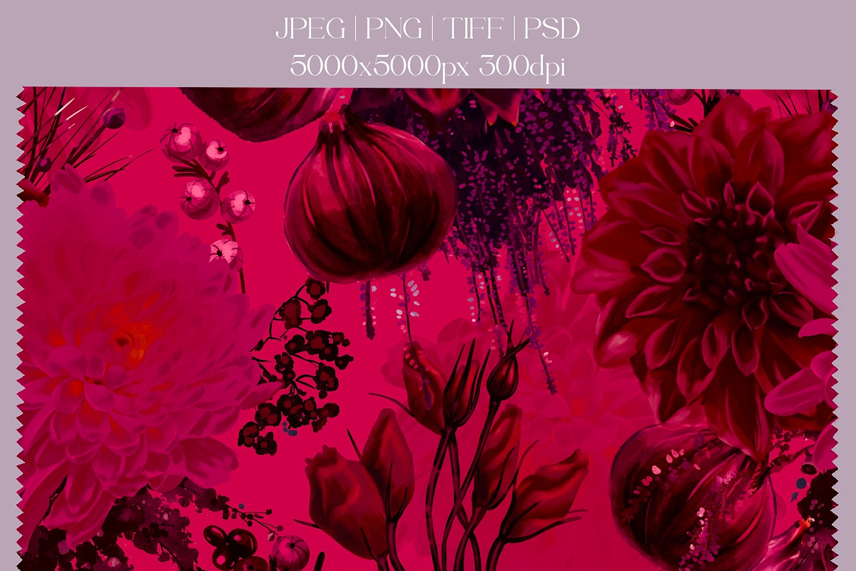 Viva Magenta - pattern collection, a Pattern Graphic by NNclipart (Photo 4 of 20)
