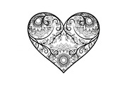 Ornamental Heart Silhouette Bundle, an Illustration by jahid234 (Thumbnail 6 of 31)