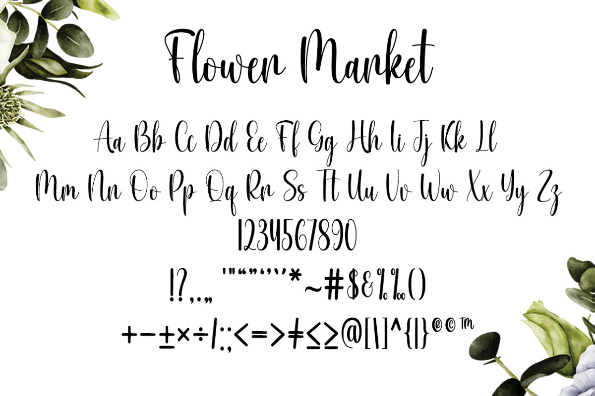 Flower Market, a Script Font by DN Creative (Photo 5 of 6)