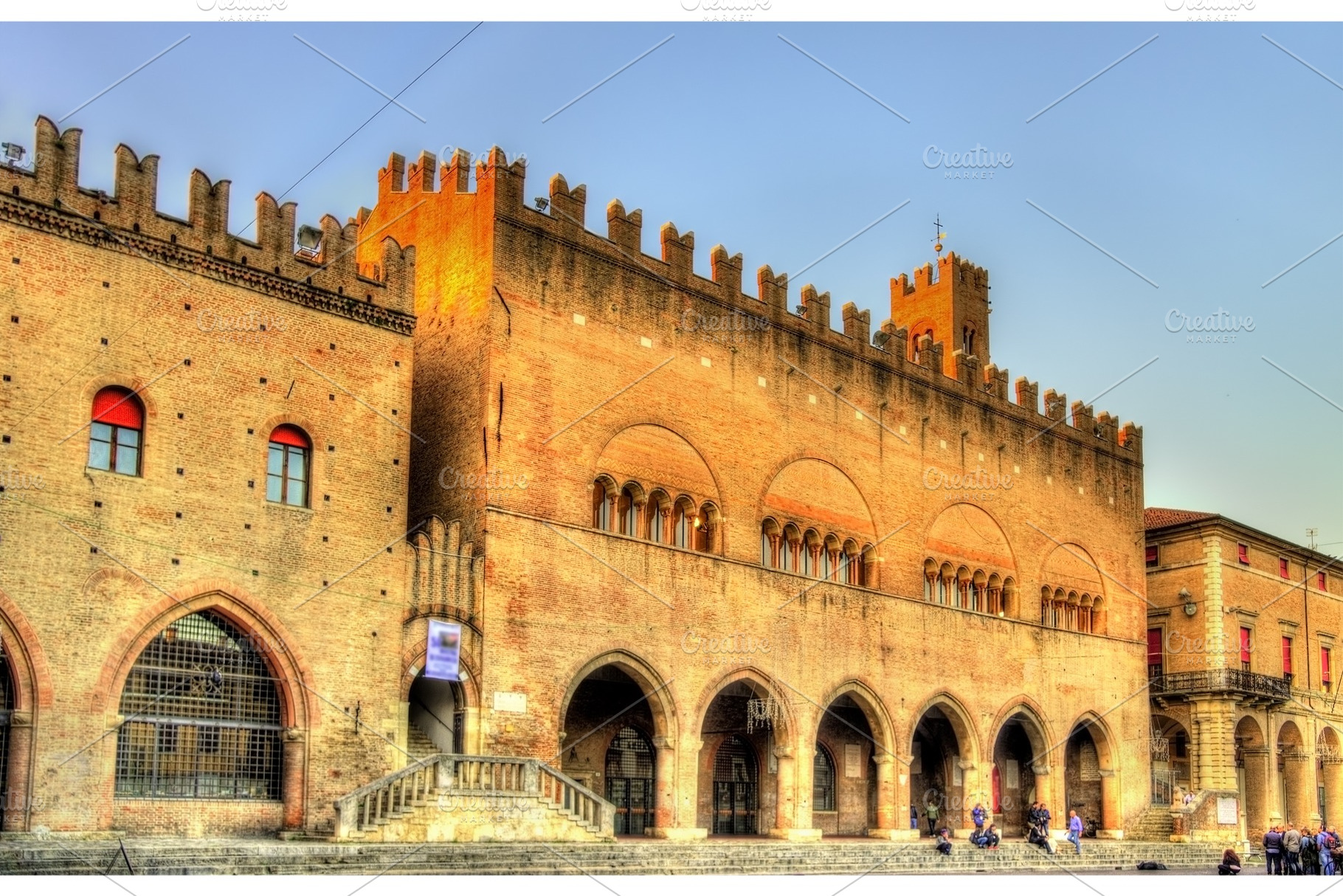 Palazzo dell'Arengo on Piazza Cavour in Rimini - Italy, an Architecture Photo by Leonid Andronov