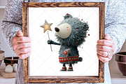 Christmas Icy Blue Teddy Teddy Bear, an Illustration by SinaCreation (Thumbnail 6 of 7)