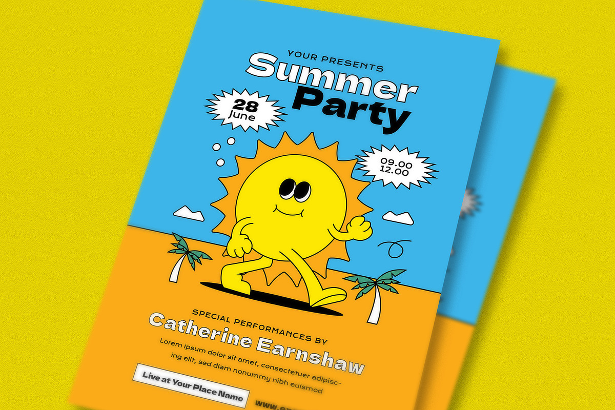 Summer Party Event Flyer, a Flyer Template by Guuver (Photo 2 of 3)