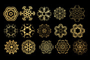 Golden Decorative Patterns, a Pattern Graphic by BazziBa♥ (Thumbnail 3 of 7)