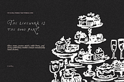 Brunch Clipart, Champagne Doodle Art, a Food Illustration by The October Creative (Thumbnail 10 of 13)