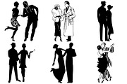 Gatsby Style Jazz Couples AI EPS PNG, an Illustration by FrankiesDaughtersDesign (Thumbnail 5 of 8)