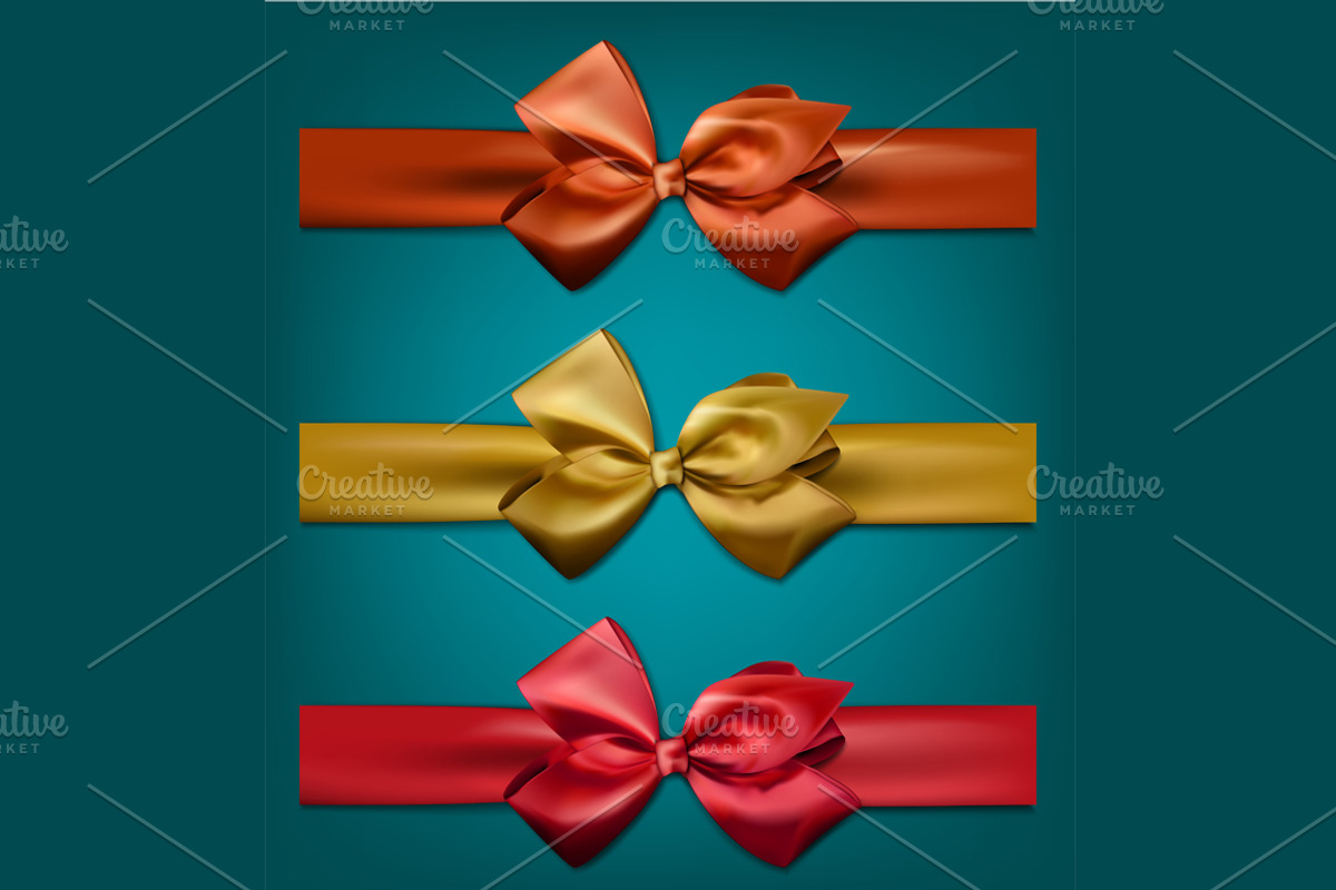 Set of 10 colorful satin bows, an Object Graphic by Vjom (Photo 3 of 3)