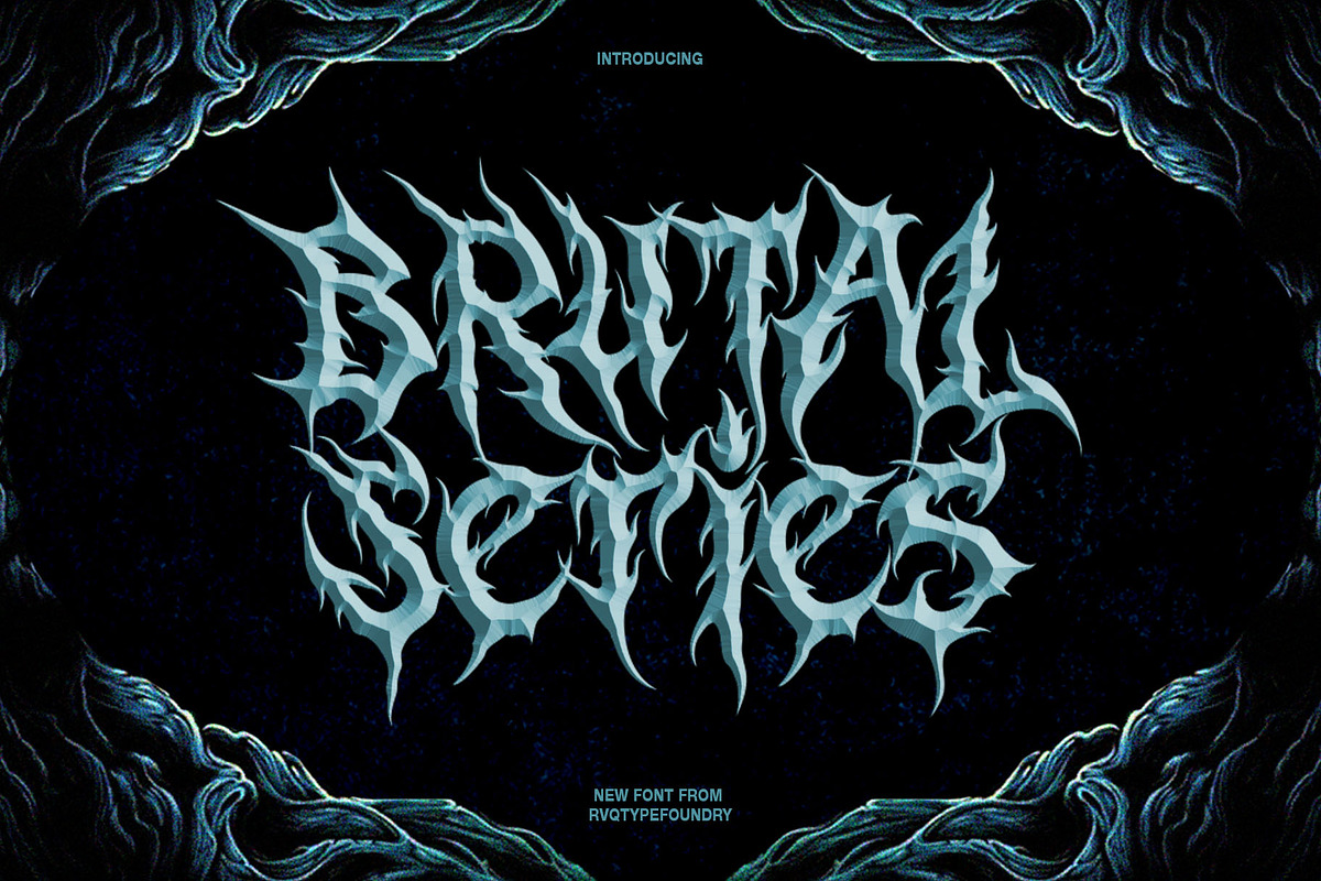 Brutal series (intro sale), a Blackletter Font by Rvq Type Foundry (Photo 1 of 7)