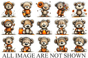 Whimsical Honey Bear Clipart Bundle, a Seasonal Illustration by Canvas Craft (Thumbnail 4 of 10)