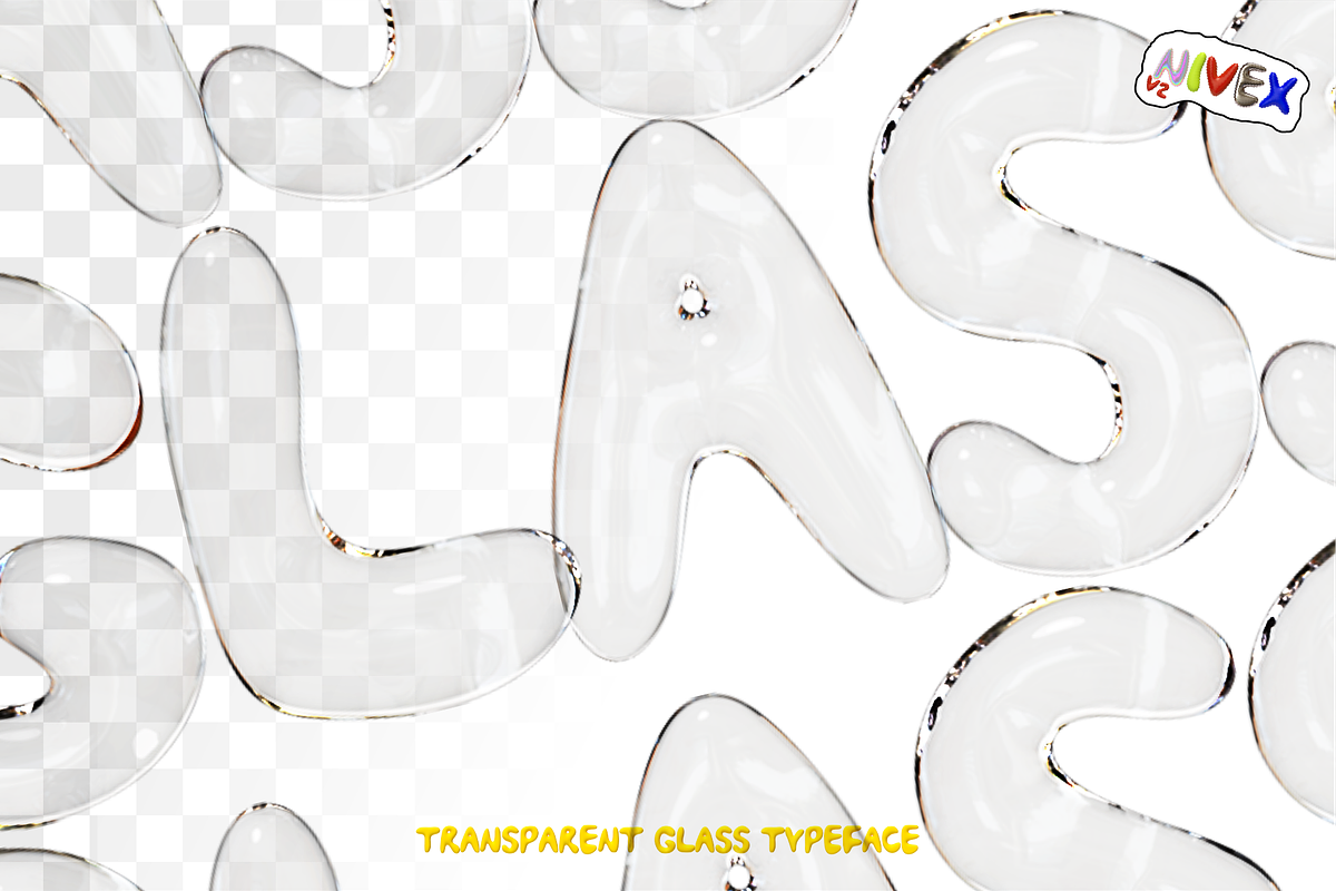 NIVEX V2. 3D OTF SVG Font Realistic., a Symbol Font by Luxfont (Photo 5 of 13)