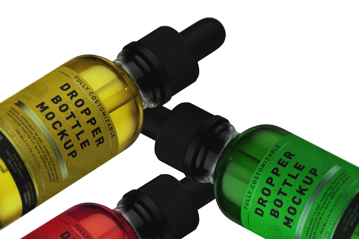 Dropper Bottle Mockup, a Packaging Mockup by HexenDesigns (Photo 1 of 11)