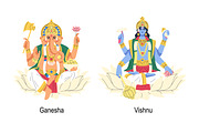 Hindu gods and goddesses set, a Person Illustration by Good Studio (Thumbnail 6 of 9)