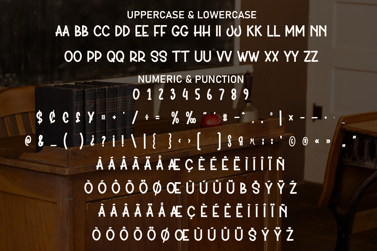 Vintage School | Script Font, a Script Font by Scratchones (Photo 7 of 8)