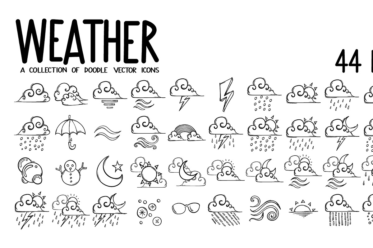 4300+ Hand-Drawn Doodle Icons Bundle, an Outline Icon by TKDoodle (Photo 35 of 36)