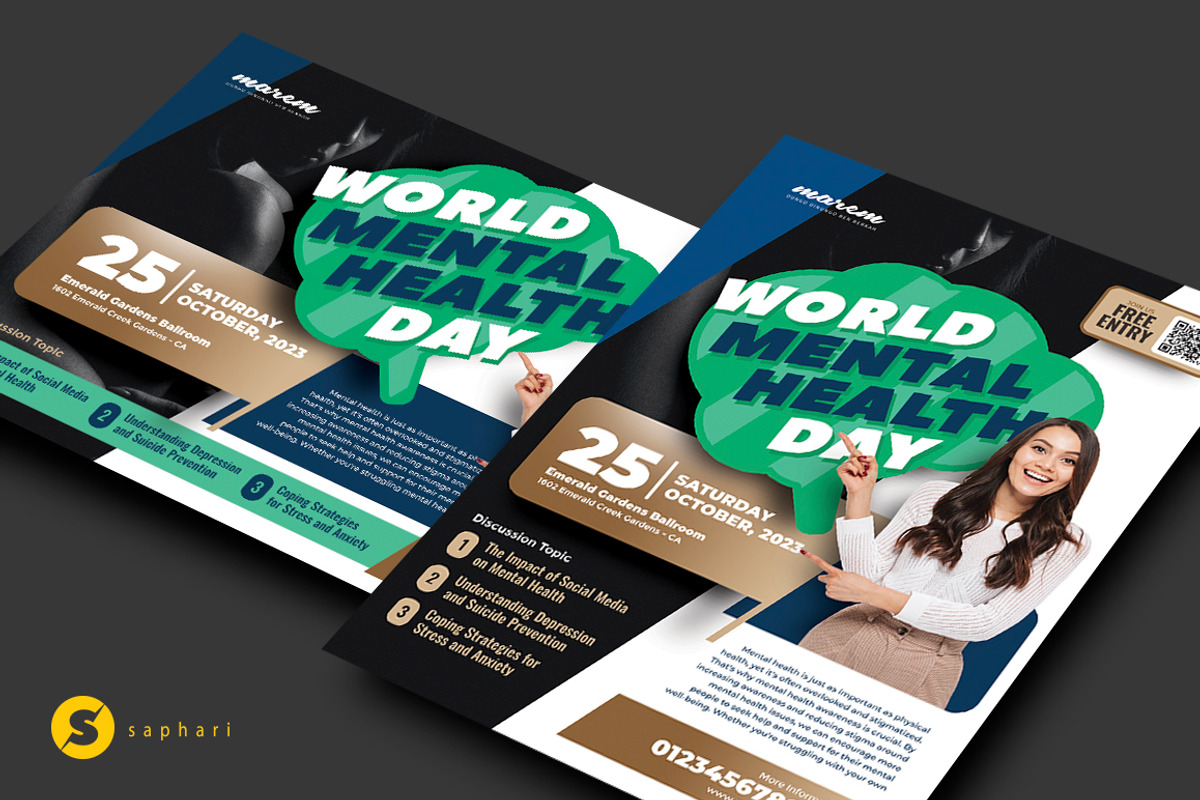 Mental Health, a Flyer Template by Saphari (Photo 1 of 3)