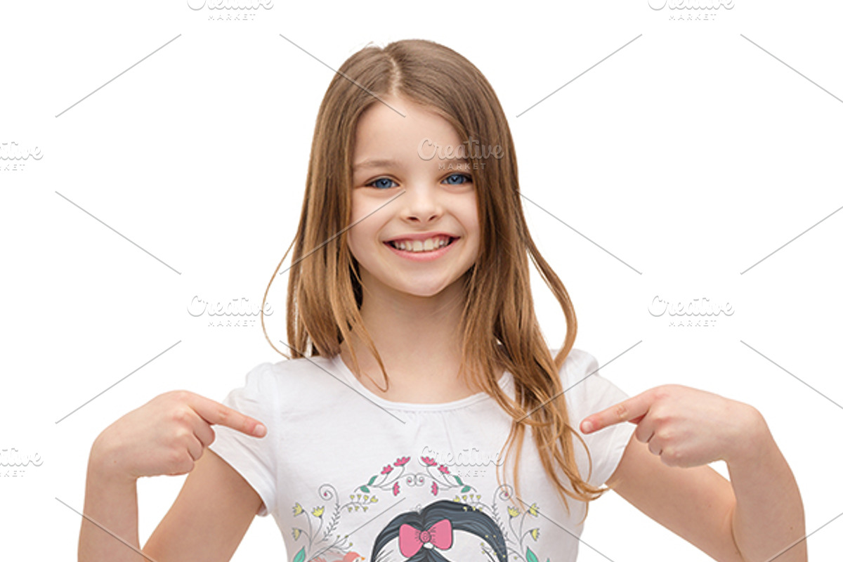 cute girl vector - little girl, an Animal Illustration by StudioLondon (Photo 2 of 2)
