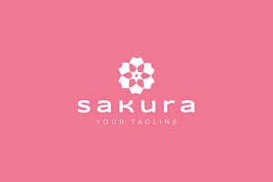 Sakura icon template illustration
