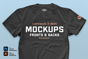 Crewneck T-Shirt Mockups, a Shirt Mockup by Komet & Flicker (Thumbnail 1 of 12)