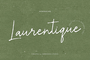 Laurentique Luxury Signature font