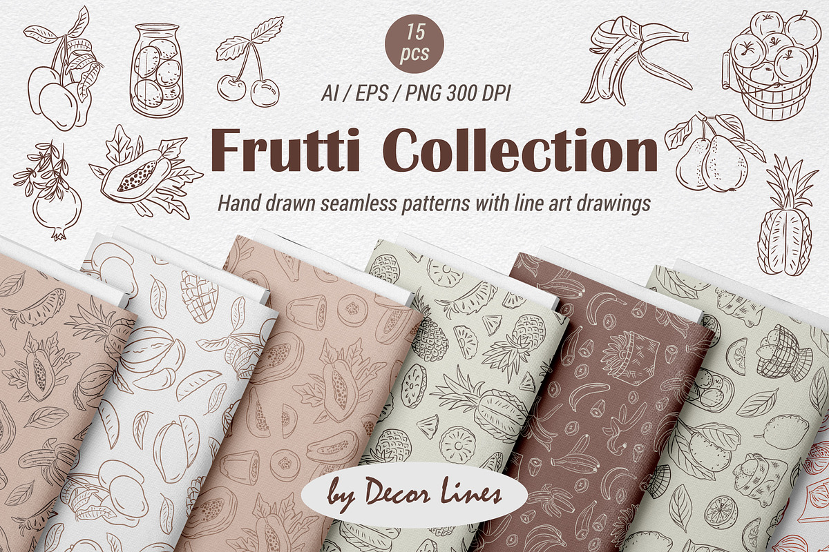 Frutti Collection, a Decorative Illustration by Decor Lines (Photo 1 of 7)
