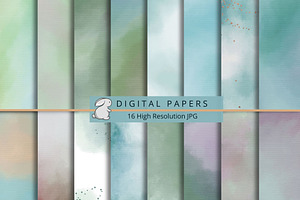 Watercolor Digital Paper