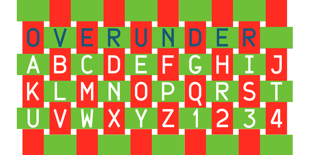 OverUnder, a Font by Ingrimayne Type (Photo 2 of 5)