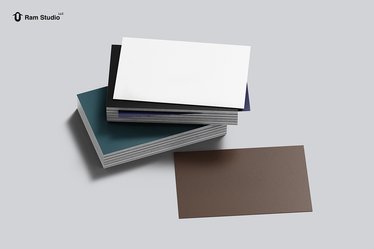 85x55mm Business Card Stack Mockup, a Pens & Pencil Mockup by RamStudio2 (Photo 10 of 10)