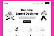Notion Illustration Graphic Designer, a Person Illustration by Vectorly Space (Thumbnail 2 of 6)