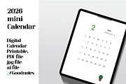 2026 mini calendar, a Templates & Theme by dott (Thumbnail 4 of 4)