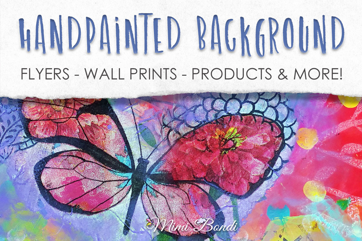 Handpainted abstract background 4, an Illustration by Mimi Bondi Studio (Photo 1 of 5)